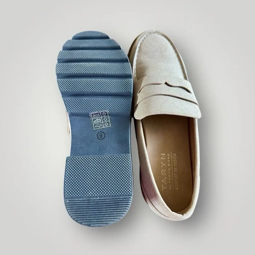Taryn by Taryn‎ Rose NEW Devanie Slip On Loafers Comfort Shoes Women’s 9 Sand